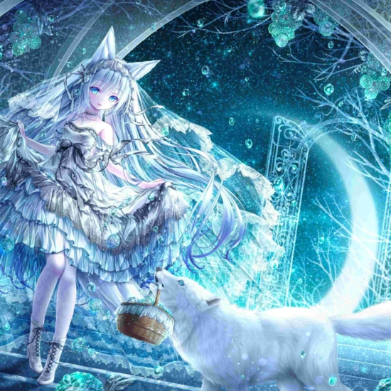 てぃんくるの絵画作品　タイトルは、恋夜茶会